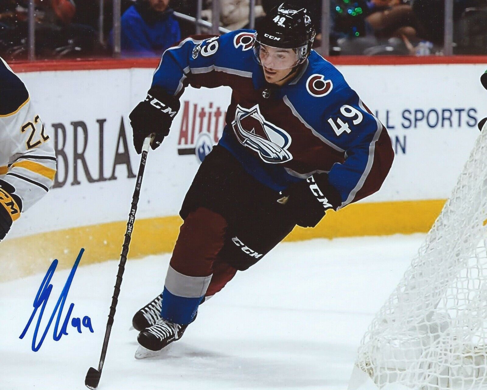 Samuel Girard Signed 8x10 Photo Poster painting Colorado Avalanche Autographed COA B