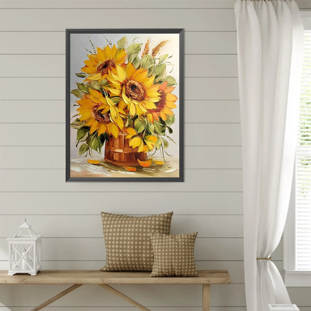 Diamond Painting - Full Round Drill - Sunflower(Canvas|40*50cm)