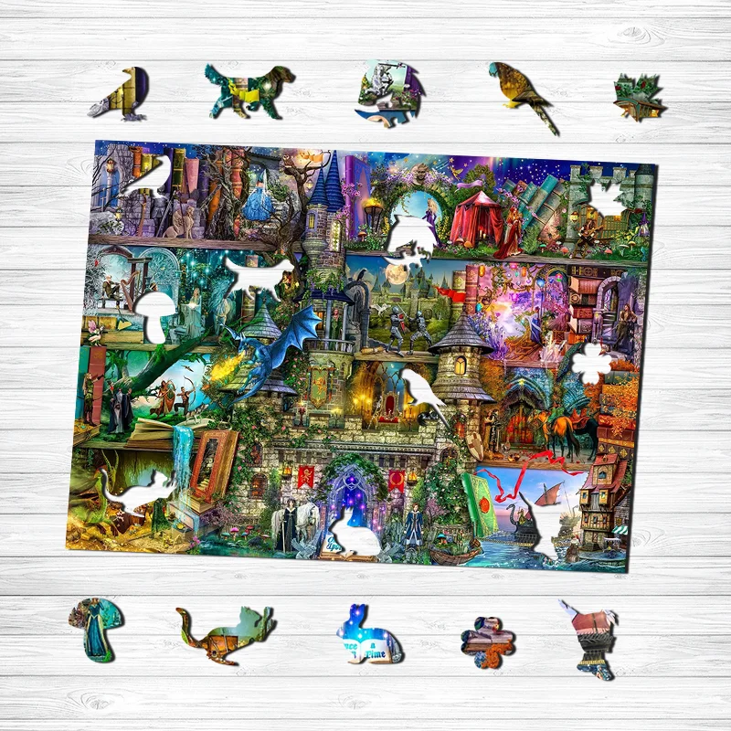 Jeffpuzzle™-JEFFPUZZLE™ Adeventure Tales Wooden Puzzle