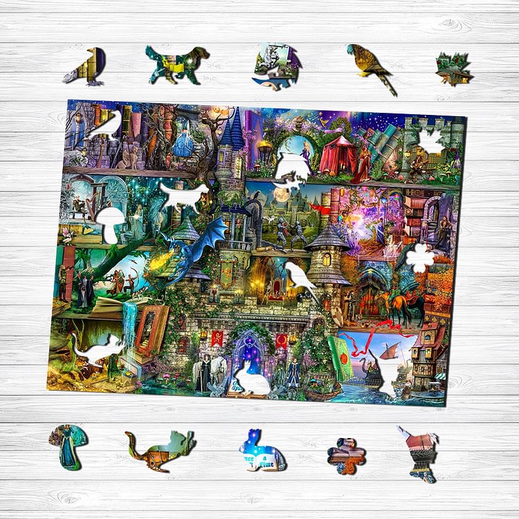 Enchanted Castle Wooden Jigsaw Puzzle
