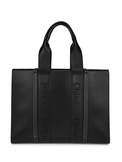 Chloé Woody Large Leather Tote 3.7 out of 5 Customer Rating