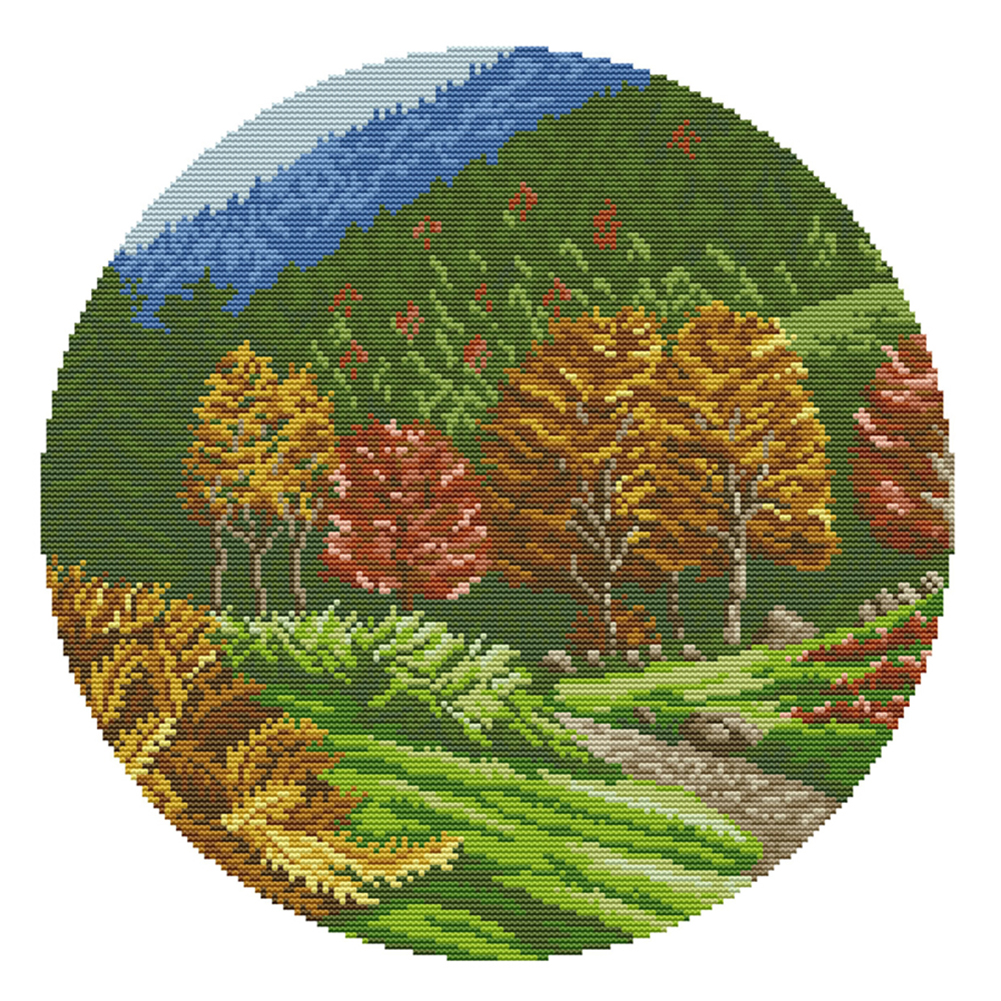 

Autumn - 14CT Stamped Cross Stitch - 40*40CM, 501 Original