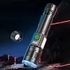 30W LED+COB High Power Flashlight USB Rechargeable 800LM Zoomable Flashlight
