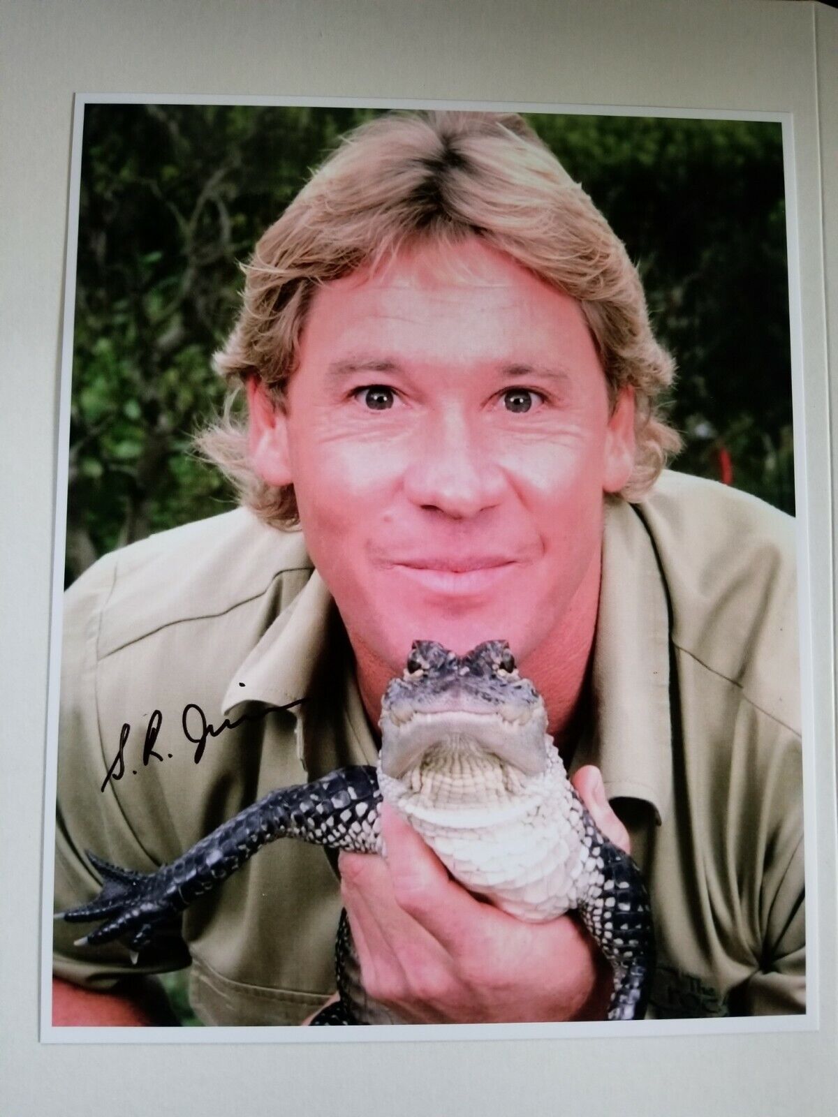 Crocodile Hunter Signed 8x10 Photo Poster painting RP -  Shipping!!! Steve Irwin