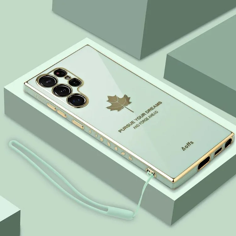 Electroplated Maple Leaf Case For Samsung
