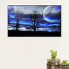 (60*35cm)Blue Sky Tree - Round AB Drill Diamond Painting