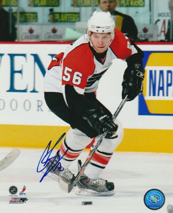 ROOKIE YEAR CLAUDE GIROUX SIGNED PHILADELPHIA FLYERS #56 8x10 Photo Poster painting! Autograph