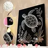 Kits d&rsquo;art DIY en diamant perle de mer avec cadre 30x40cm pour adultes