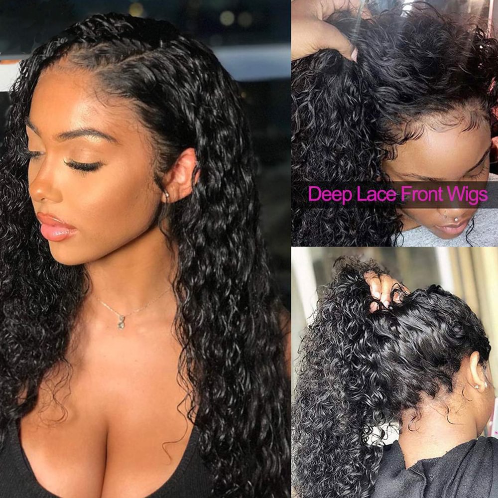 Zaesvini Hair®|Black Deep Curly Prepluck Glueless Fashion Wigs-29 Zaesvini