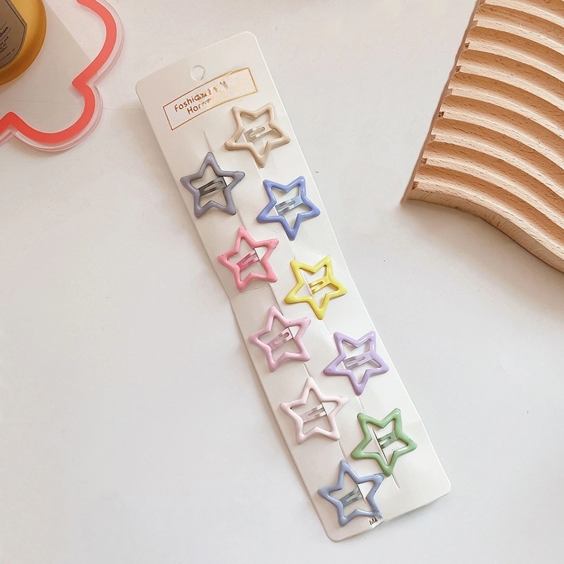 Sweet BB Clip Cream Color Broken Hair Headdress Oil Drop Cute Hair Clip Children’s Bangs Paint Edge Clip Candy Color