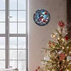  DIY Diamond Painting Clock Kits Diamond Art Wall Clock Decor (Snowman)