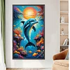 Diamond Painting-DIY Round Partial AB Drill Marine Life（45x75cm）