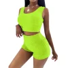 Women's Pineapple Grid Breathable Sports Suit
