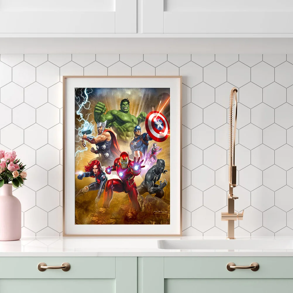 Diamond Painting - Full Round Drill - Super Hero(30*40cm)