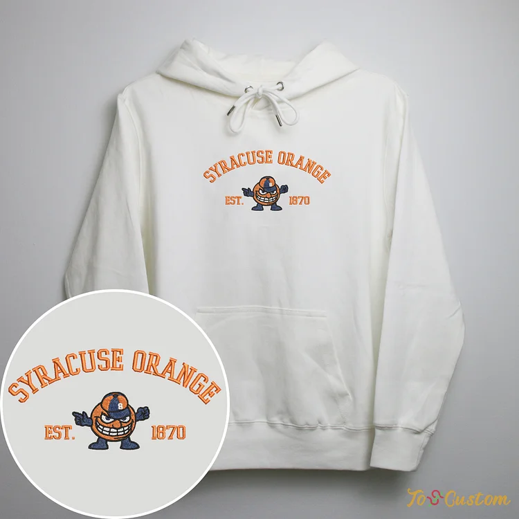 TOSCUSTOM™ Custom NCAA University Syracuse Orange Embroidered Sweatshirts