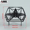AMK Steel Tube Protective Frame with Metal Chassis Roll Cage Shockpoof 1/10 RC Crawler Body for Axial RR10 Bomber 90053 90048 Rock Racing Rig Upgrade Parts