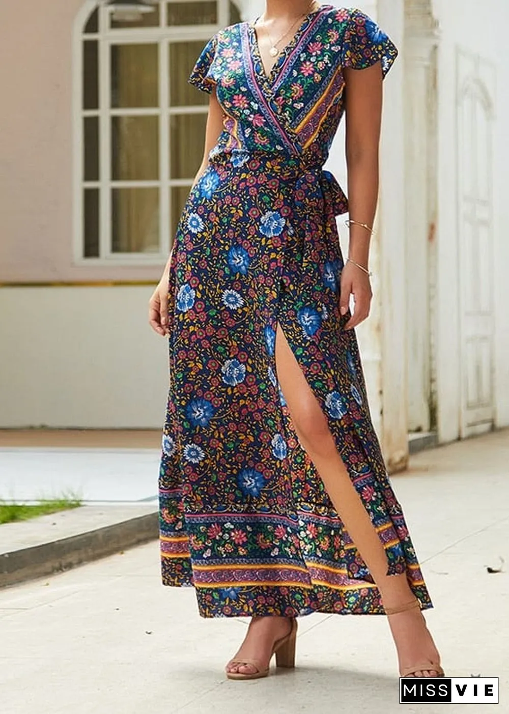 Boho Wrap Maxi Dress Amara