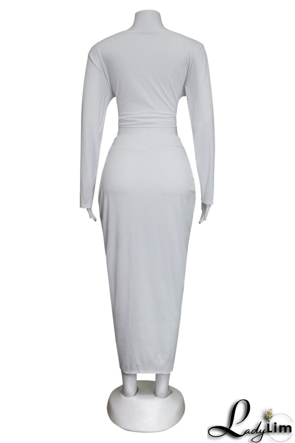 Pink Sexy Casual Solid Bandage V Neck Plus Size Two Pieces