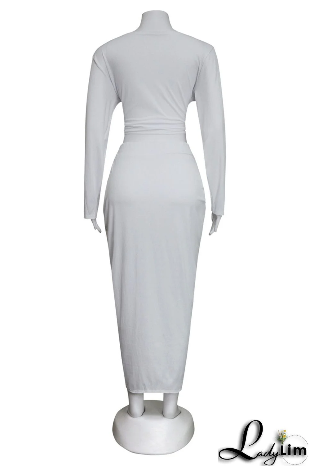 Pink Sexy Casual Solid Bandage V Neck Plus Size Two Pieces