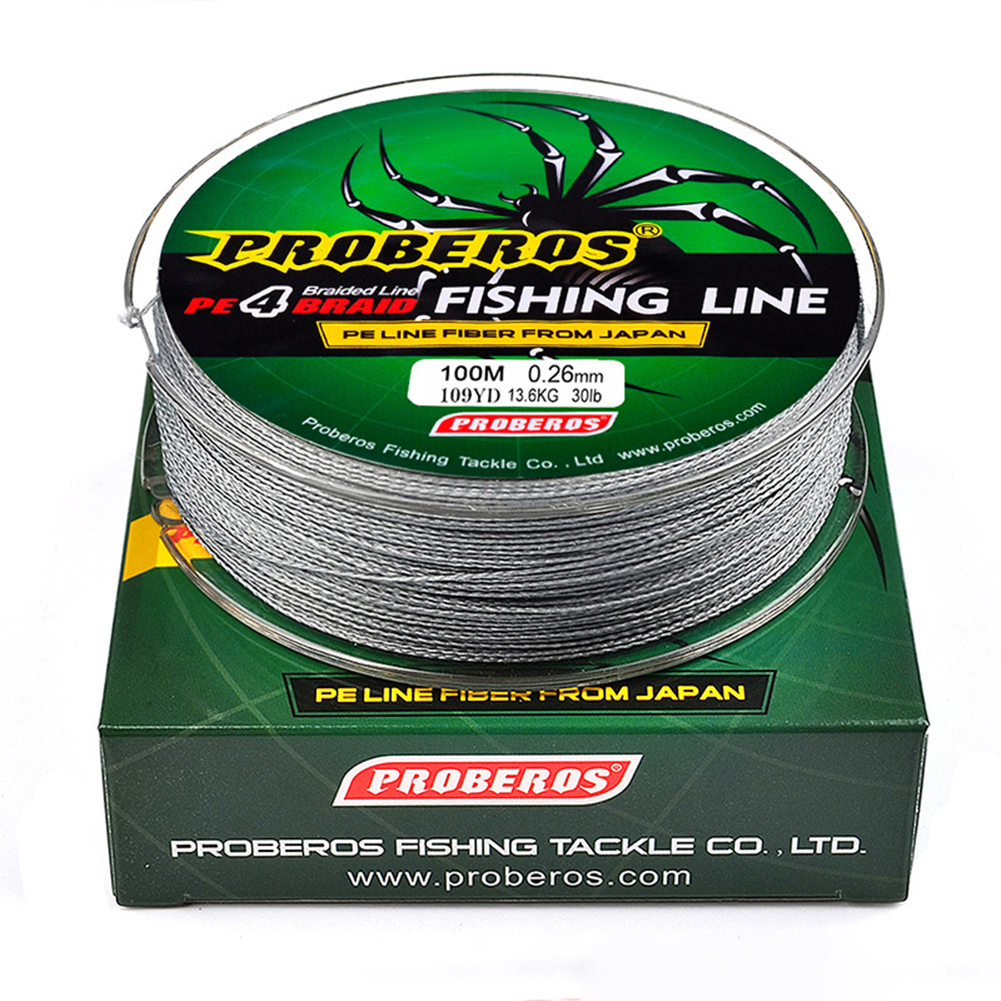 

4 Strands PE Braided Line 100m Multifilament 0.4-10.0 Lure Fishing Lines, 1.0/15lb, 501 Original