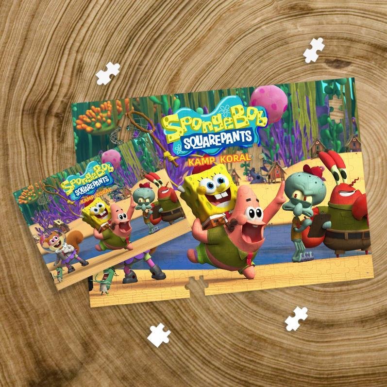 Spongebob Kamp Koral Jigsaw Puzzle Educational Interactive Toy 200 Pieces