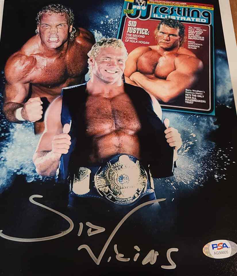 Sycho Sid Vicious signed WWE / WWF / WCW 8x10 autographed Photo Poster painting PSA COA (D)