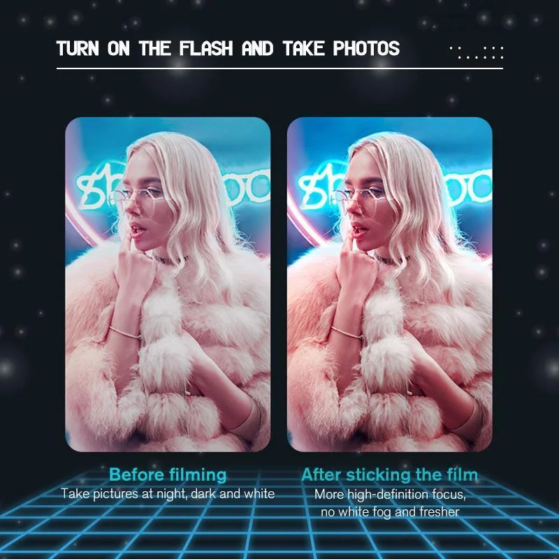 Transparent Rear Camera Tempered Glass For IPhone