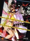 3D Decorative Paint of Light Guide Transformation Angewomon VS Lady Devimon with LED - Digimon Decorative Painting - Mystical Art Studios