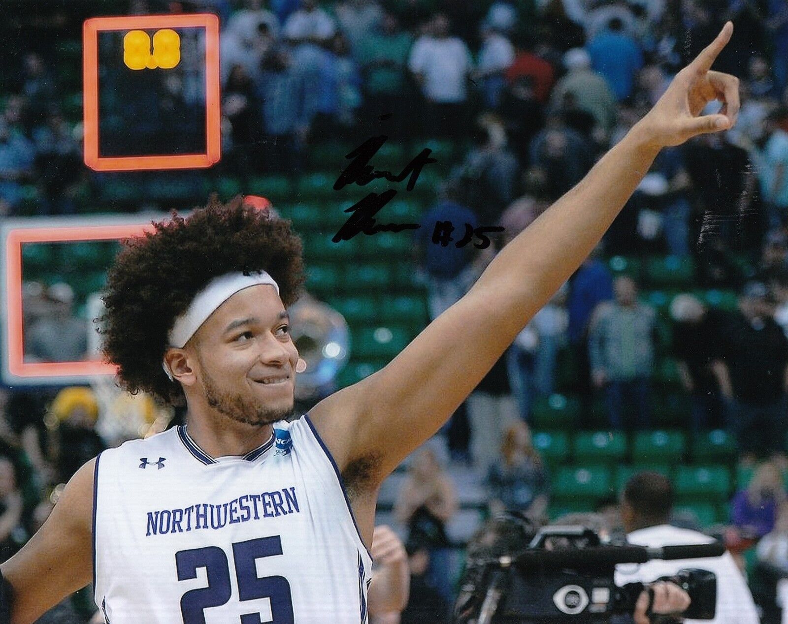 BARRET BENSON signed (NORTHWESTERN WILDCATS) BASKETBALL 8X10 Photo Poster painting W/COA #25 C