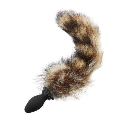 Allurtoys Raccoon Tail 10 Vibrating Anal Vibrator