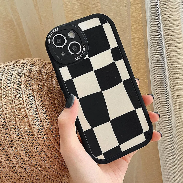 SoCouple Grid Pattern Phone Case For Xiaomi 11T 12T Lite Poco x3 x5 m3 Redmi Note 11 10 12 8 9 7 Pro 9A 9C 9T 12C K50 Soft Cover