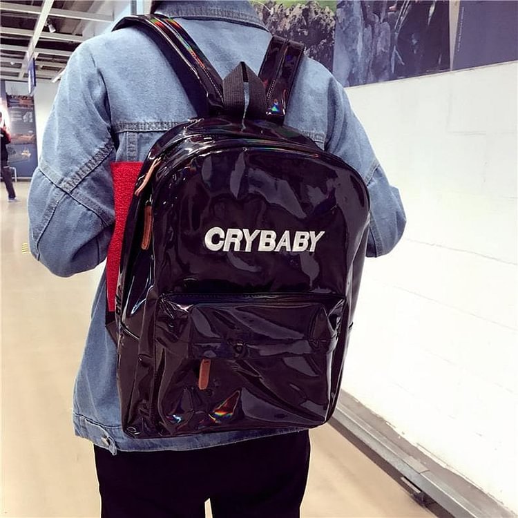 Blue/Pink/Black/Silver Crybaby Holo Backpack SP1710540
