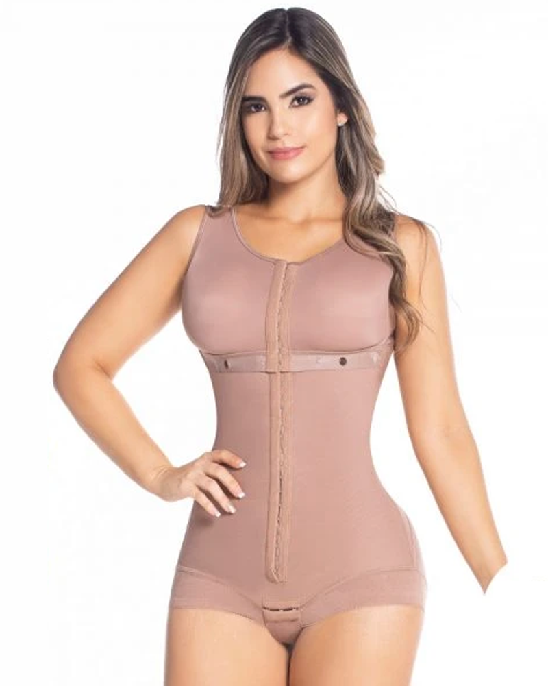 Shapewear For Women Hook And Eye Closure Breast Support Tummy Control Triangle Bodysuit Bodyshaper