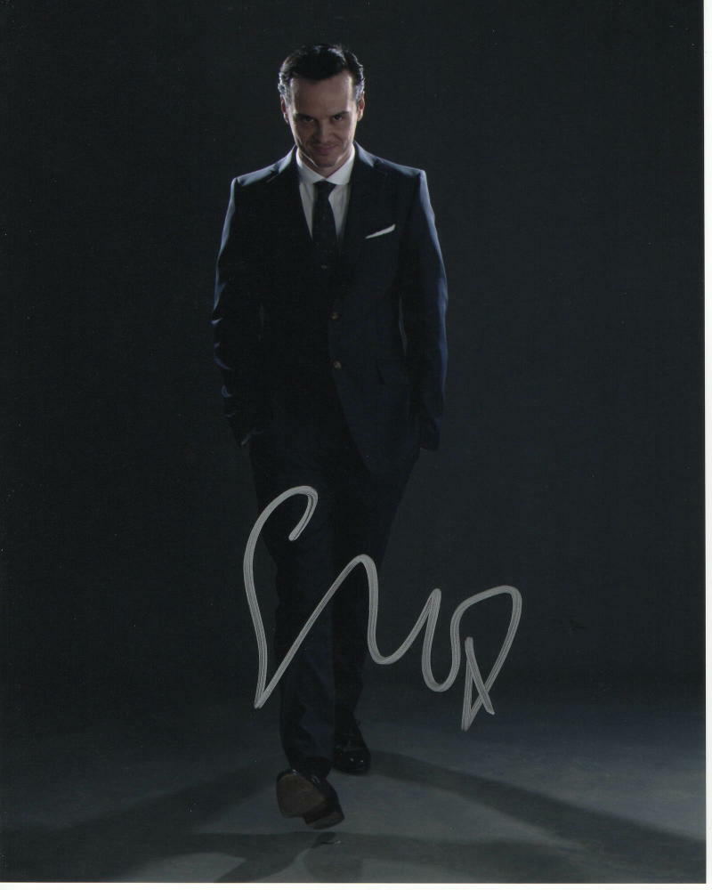 ANDREW SCOTT SIGNED AUTOGRAPH 8X10 Photo Poster painting - FLEABAG, JIM MORIARTY SHERLOCK 2