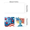 (US Only)6PCS DIY Independence Day Diamond Art Greeting Cards for Independence Day