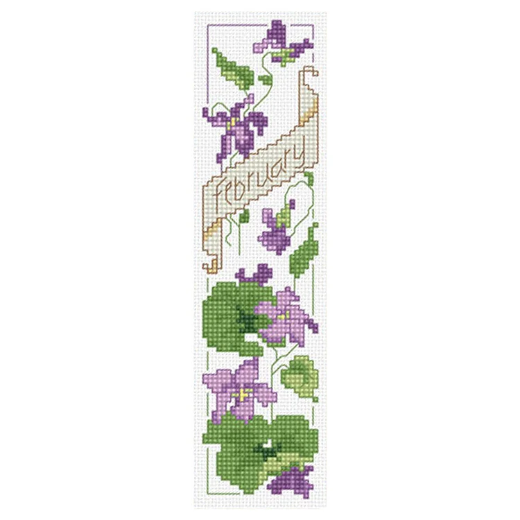 February 14CT 18*6CM Double Sided Counted Cross Stitch Bookmark