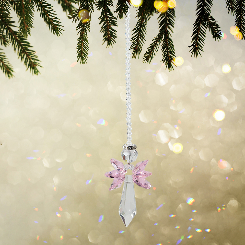 

Pink Angel - Art Crystal Suncatcher, 501 Original