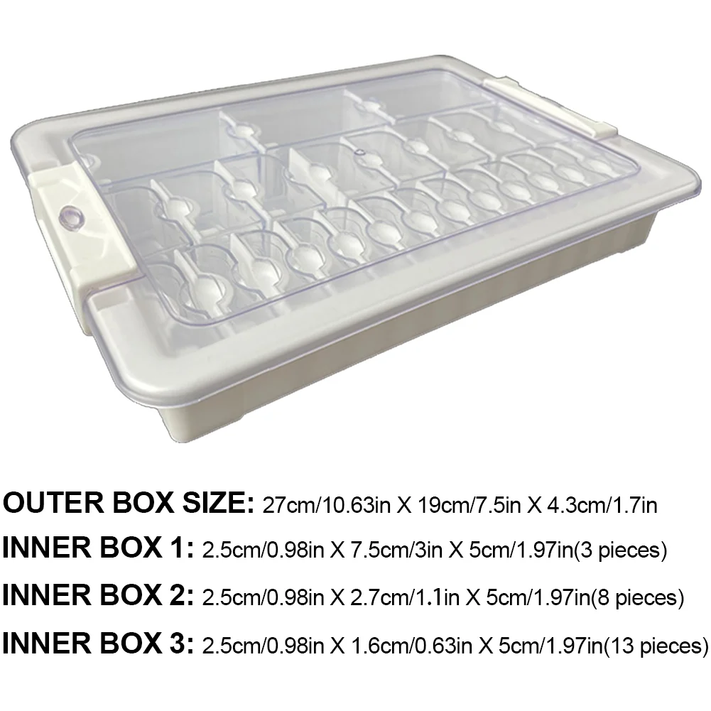 24 Grid Diamond Painting Bead Storage Containers Bead Organizers and Dot Storage