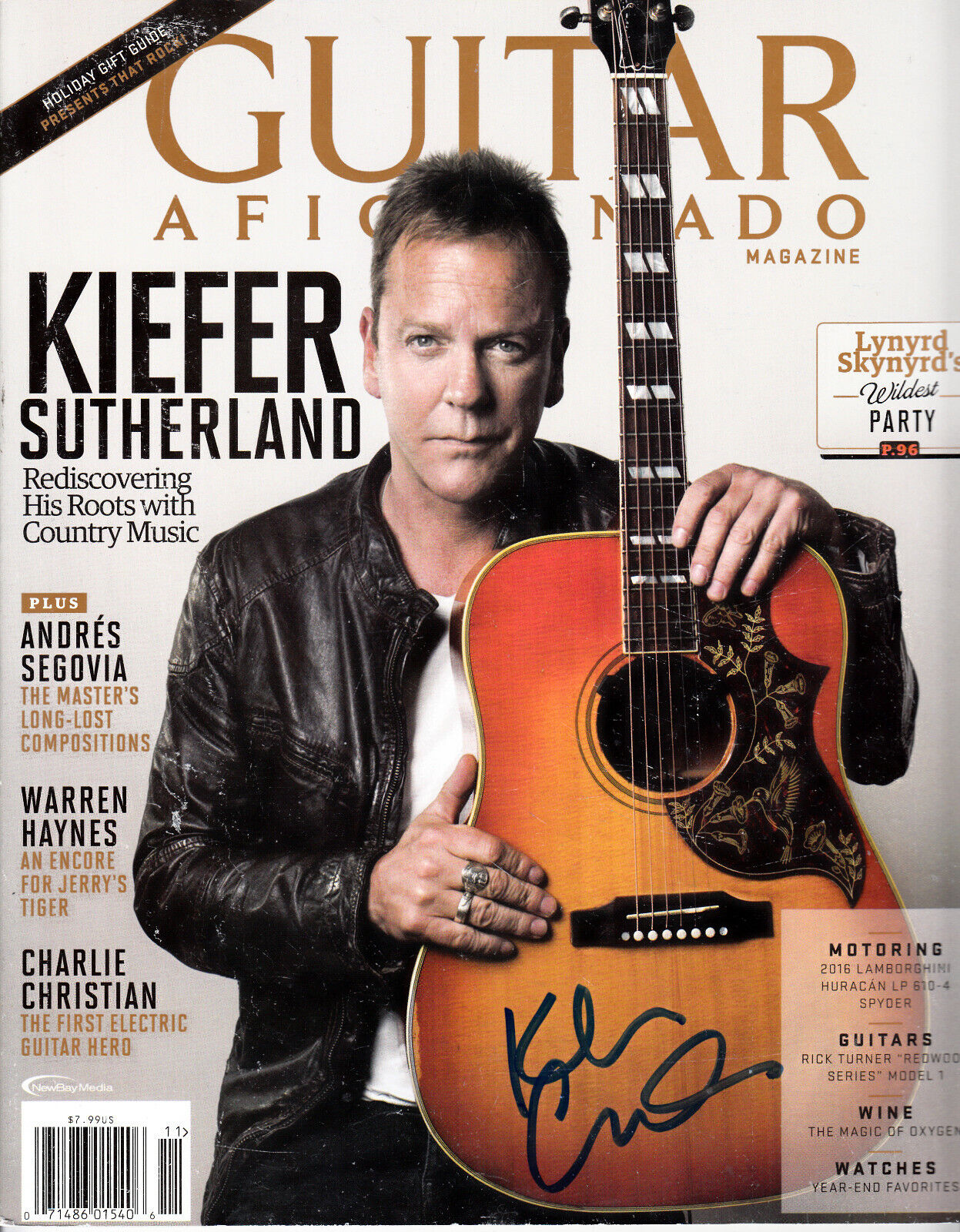 Kiefer Sutherland Autograph 9x11