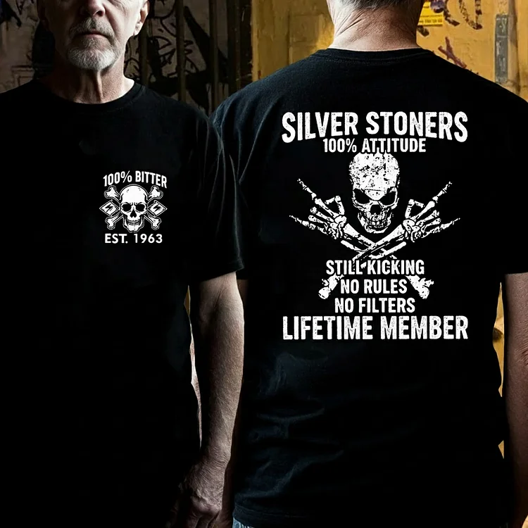  SILVER STONERS: 100% Attitude, Est. Year Apparel 