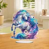 (US Local)DIY Unicorn Special Shaped Diamond Painting Tabletop Ornaments Kit Home Table Decor