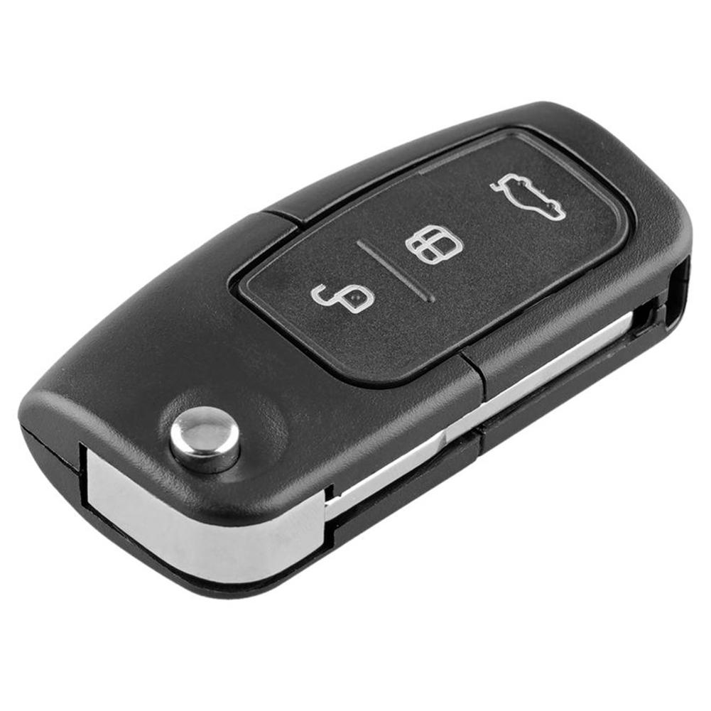 

433MHz 4D63 Chip 3 Button Folding Remote Key Fob for Focus Mondeo Fiesta, 501 Original