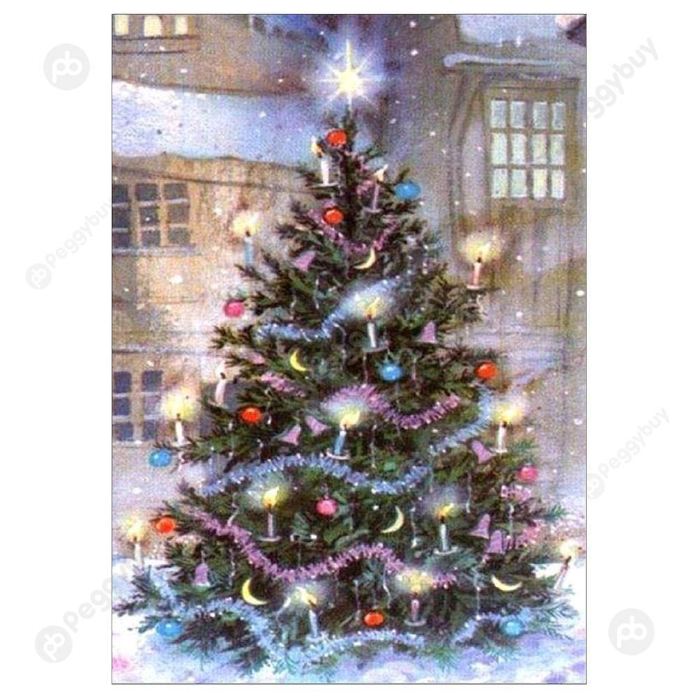 

30*40CM - Christmas - Round Drill Diamond Painting, 501 Original