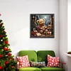Christmas Eve Bear-Full Round Diamond Painting 40*40CM