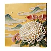 DIY Pearl Painting Chrysanthemum for Home Wall Decor with Frame(30x30cm)