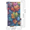 (40*70cm)Maple Leaf Water Drops - Full Round Drill Diamond Painting