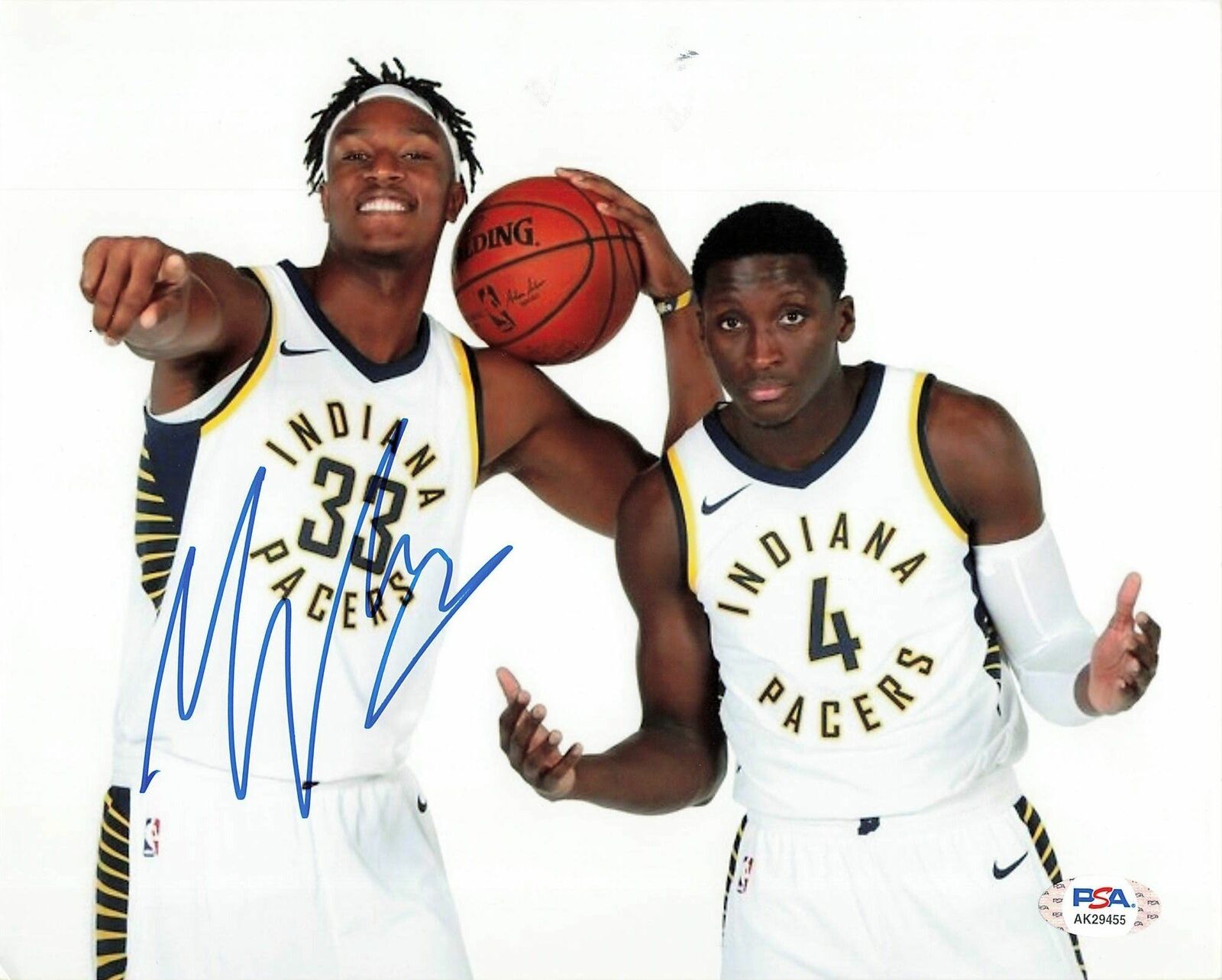 Myles Turner Signed 8x10 Photo Poster painting PSA/DNA Indiana Pacers Autographed