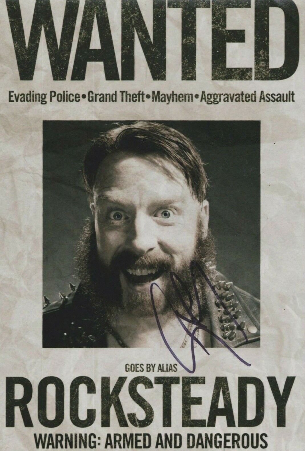 Sheamus (WWE) **HAND SIGNED** 12x8 Photo Poster painting ~ AUTOGRAPHED ~ TMNT ROCKSTEADY