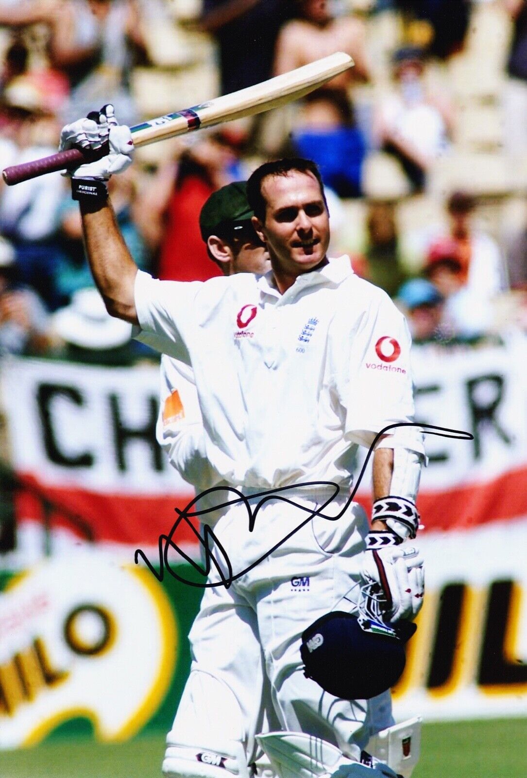 Michael Vaughan Signed 12X8 Photo Poster painting 2005 Ashes Winning Captain AFTAL COA (A)