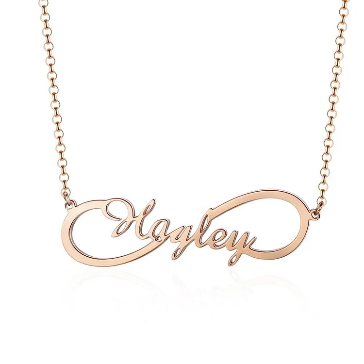 Infinity Name Necklaces Silver Personalized Custom Name Necklaces for Women Great Gift
